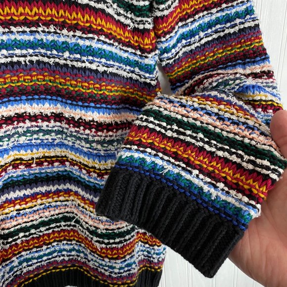 Loft‎ Sweater Medium multicolor stripe - Picture 3 of 6